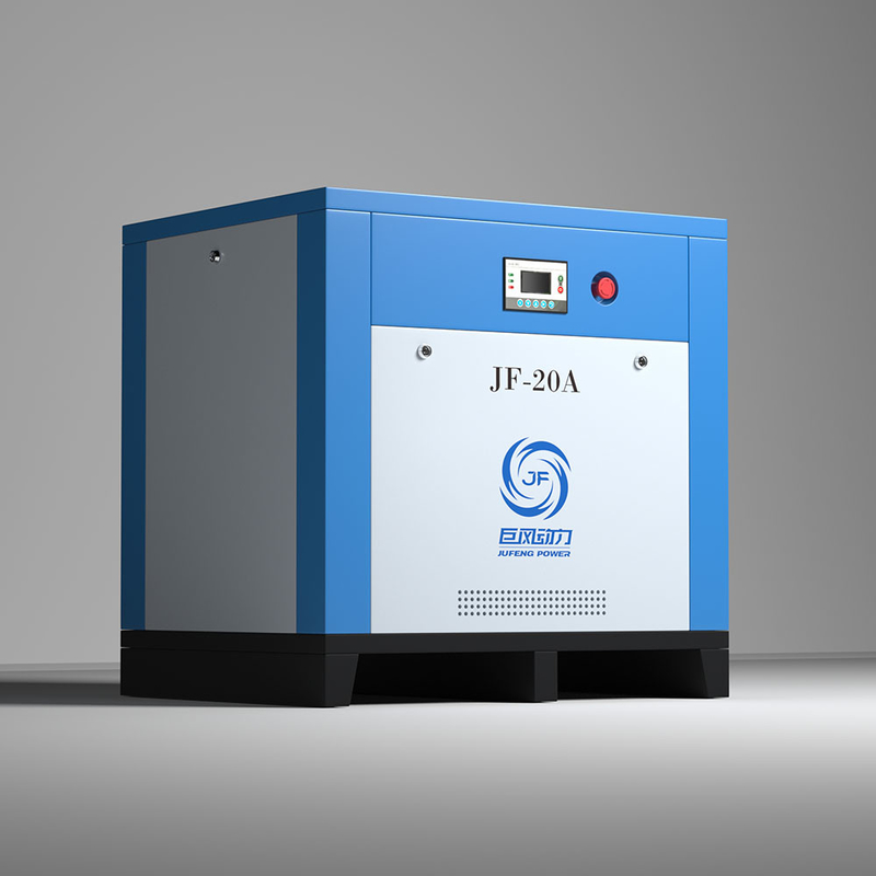 শিল্প চিত্রের জন্য 15KW একক পর্যায়ের সরাসরি ড্রাইভ এয়ার কম্প্রেসার 20HP স্থায়ী গতি