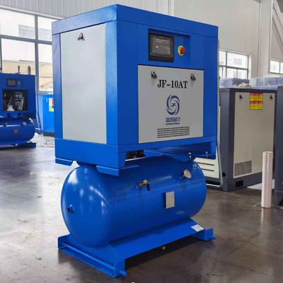 ২-ইন-১ ইন্টিগ্রেটেড স্ক্রু এয়ার কম্প্রেশার উইথ এয়ার রিসিভার ট্যাঙ্ক