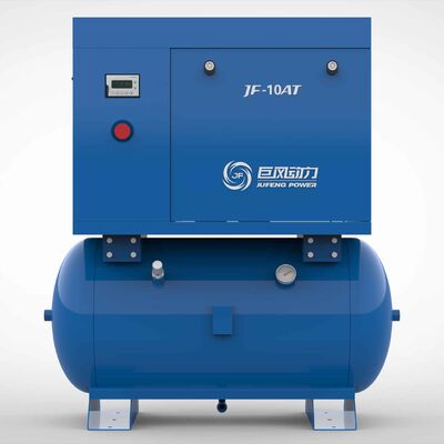 Jufeng 10HP 7.5kW একক ফেজ স্থায়ী চুম্বক স্ক্রু বায়ু সংকোচকারী